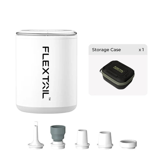 Flextail Tiny Pump 2X - Ultimate 3-in-1 Outdoor Pump with Case - White