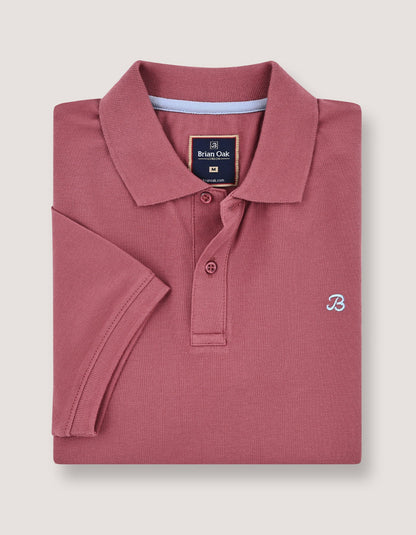Pink  Regular Fit Cotton Polo Shirt