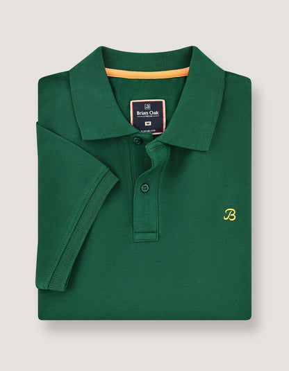 British Green Regular Fit Cotton Polo Shirt