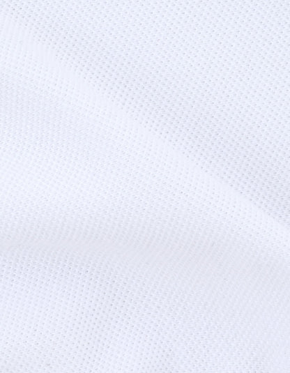 White Regular Fit Cotton Polo Shirt