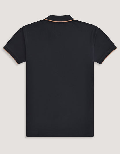 Black Pique Polo Shirt