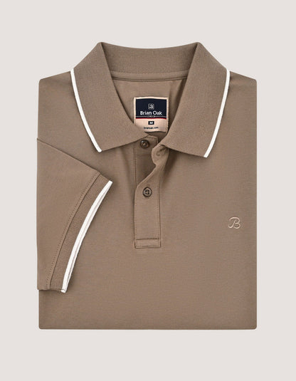 Camel Regular Fit  Polo Shirt