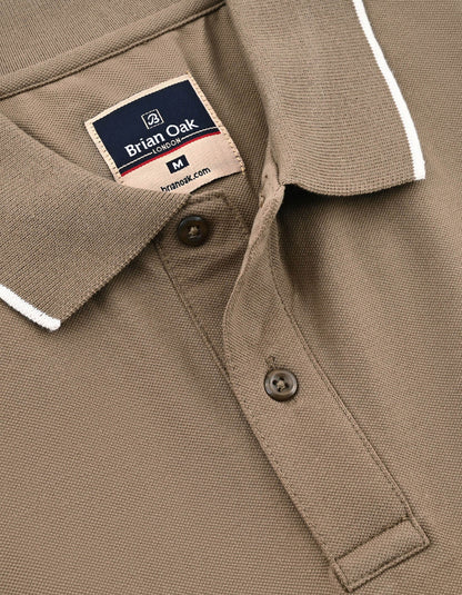 Camel Regular Fit  Polo Shirt