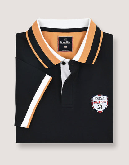 Black Union Jack Polo Shirt