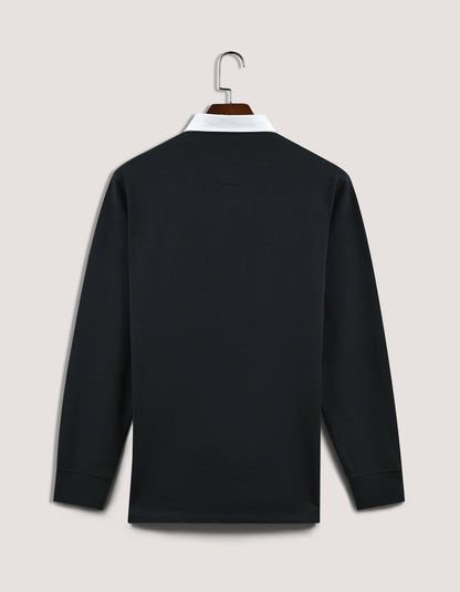 Black Classic Rugby Shirt