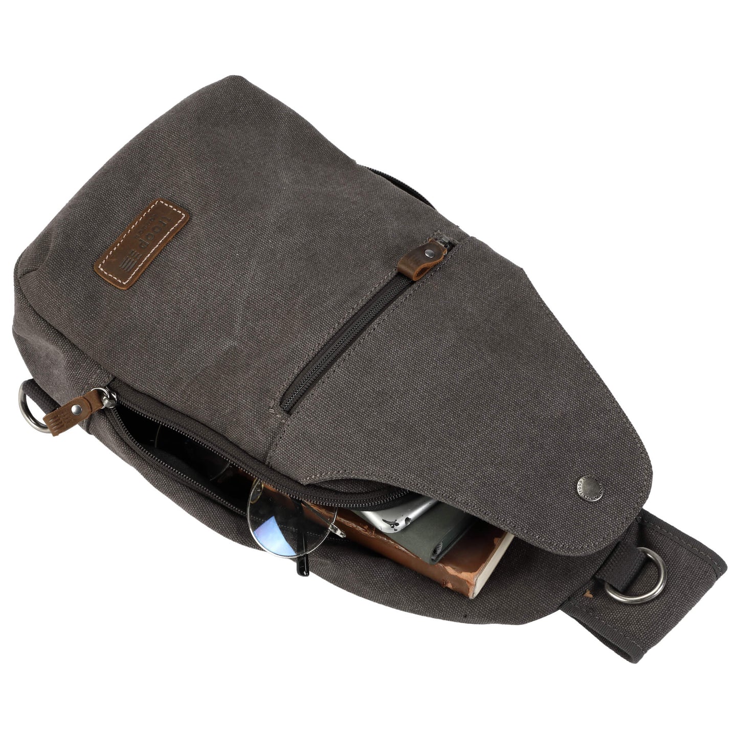 TRP0551 Troop London Classic Sling Bag, One Strap Backpack