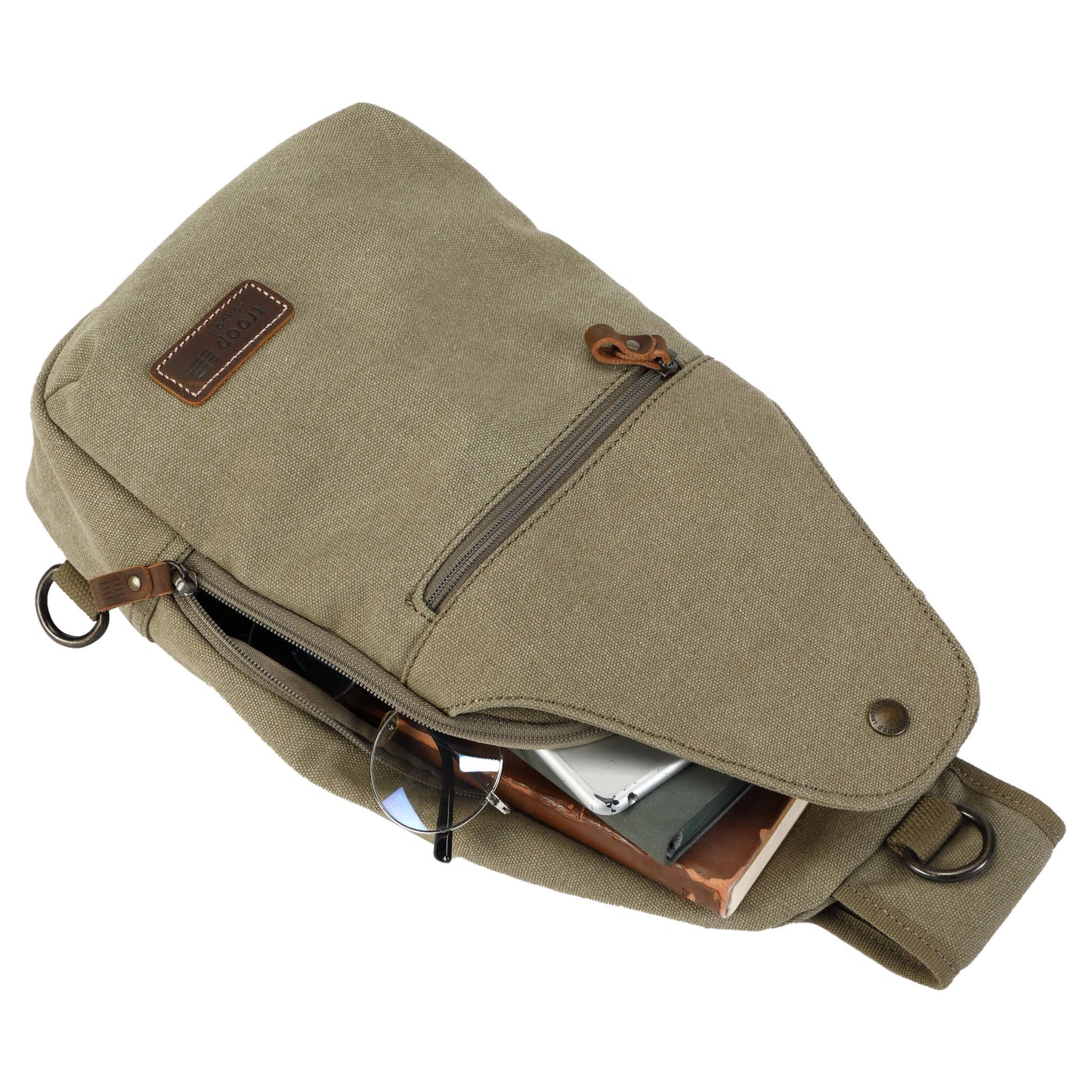 TRP0551 Troop London Classic Sling Bag, One Strap Backpack