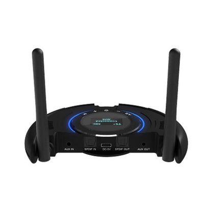 TX800 Optical Fiber Bluetooth 5.0 Transmitter Receiver Audio Adapter with Dual Antennas & OLED Display