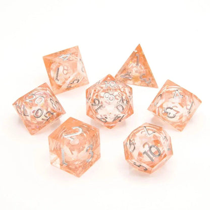Fae Wish | Liquid Core Dice | Resin | 7 Piece Set