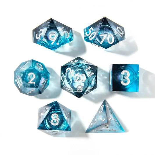 Unseelie Fae | Liquid Core Dice | Resin | 7 Piece Set