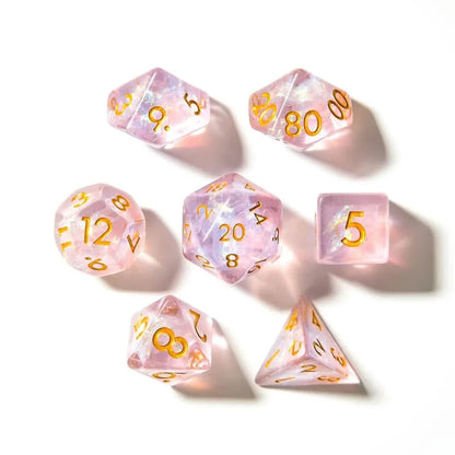 Ethereal Fae | Soft Edge Dice | Acrylic | 7 Piece Set
