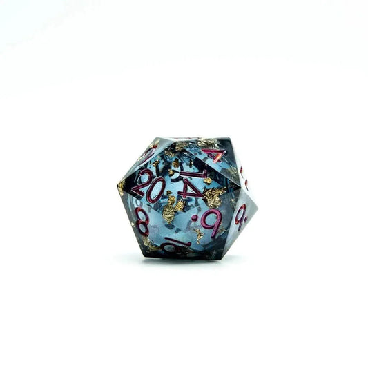 Celestial Shadow | 33mm D20 | Oversized Liquid Core Dice | Single Dice