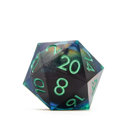 Eye of Vengeance | 50mm D20 | Oversized Liquid Core Dice | Single Dice