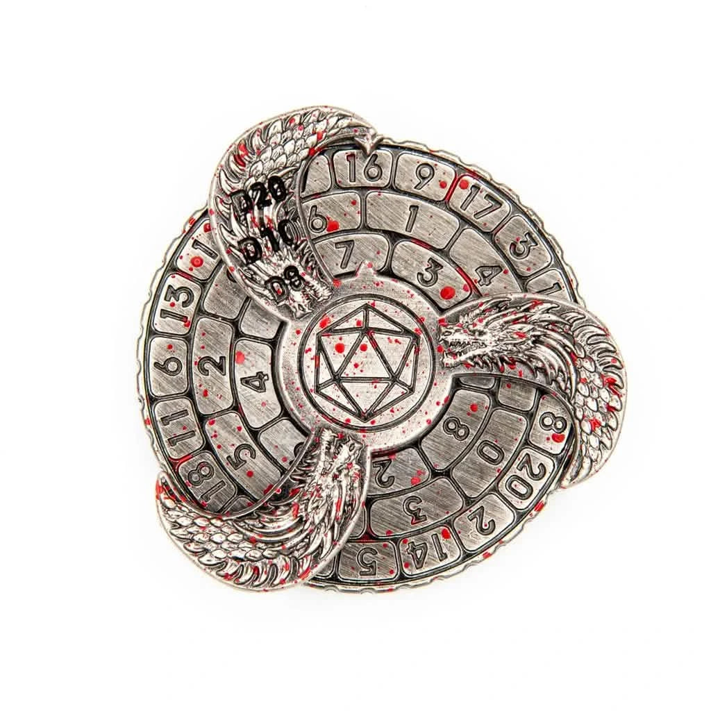 Prophecy Wheel | DND Dice Spinner | Blood Spatter