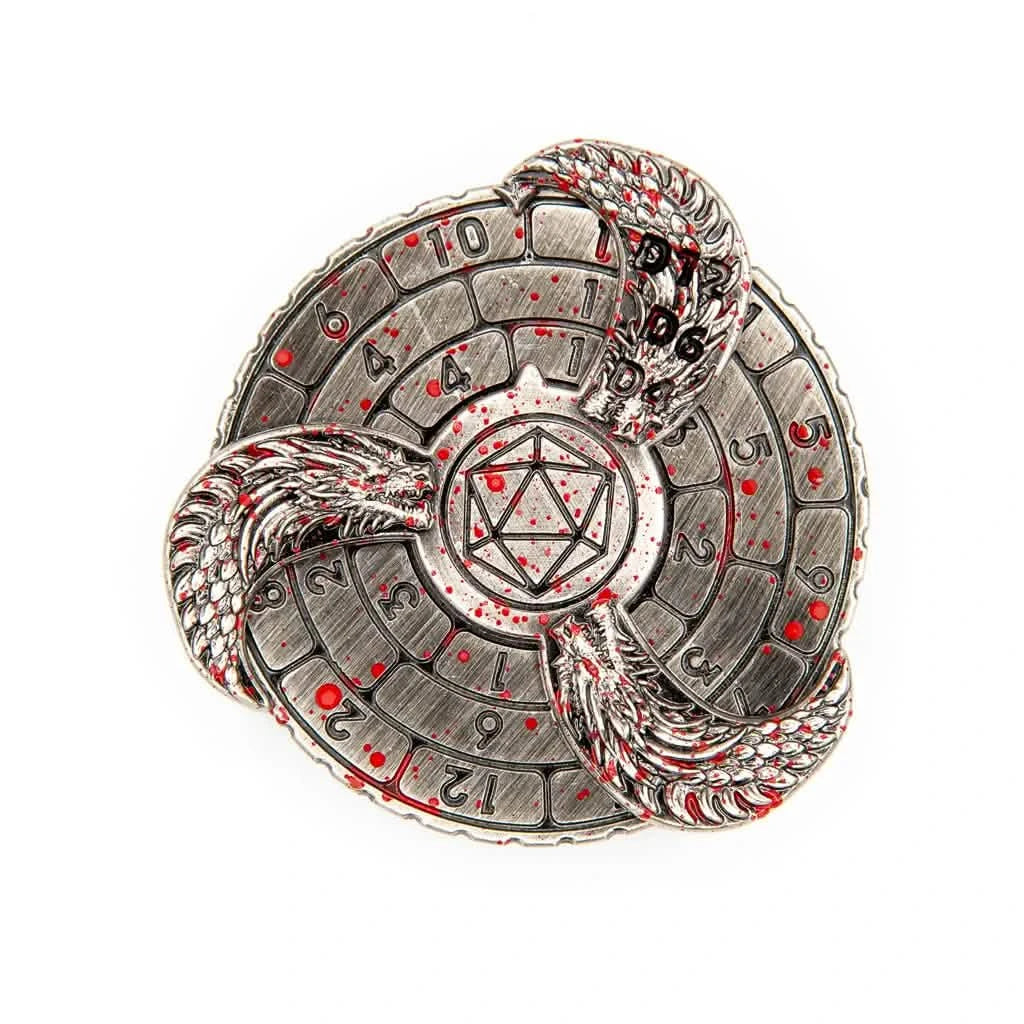 Prophecy Wheel | DND Dice Spinner | Blood Spatter