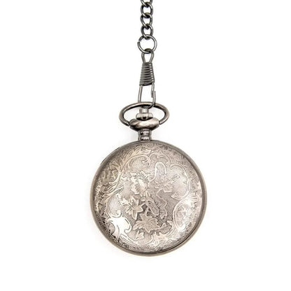 Kraken's Keepsake | Pocket Watch Dice Case | Mini Dice | Ancient Silver