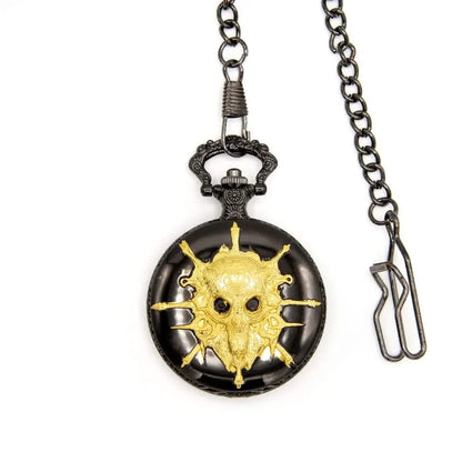 Death's Keeper | Pocket Watch Dice Case | Mini Dice | Black/Gold