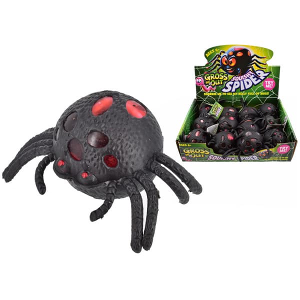 Maggot-Eating Gross Me Out Squishy Spider Sensory Toy for Age 6 and Up