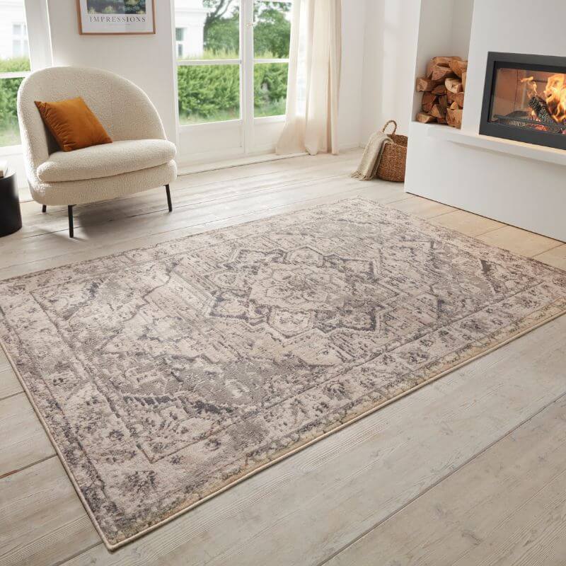 Terrain Designer Shortpile Rug – Medallion Design