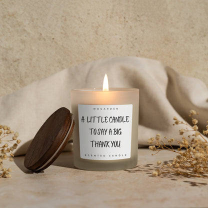 Thank You Candle - Luxury Vanilla Soy 220g | Thank You Gift