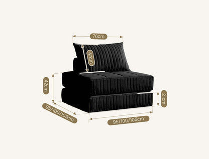 Thorne Lazy Sofa Bed, Single Sofa Bed, Leathaire