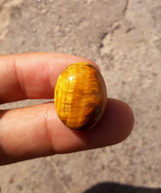 26ct Tiger Eye Cabochon - June Birthstone - June Birthstone -  22x17mm