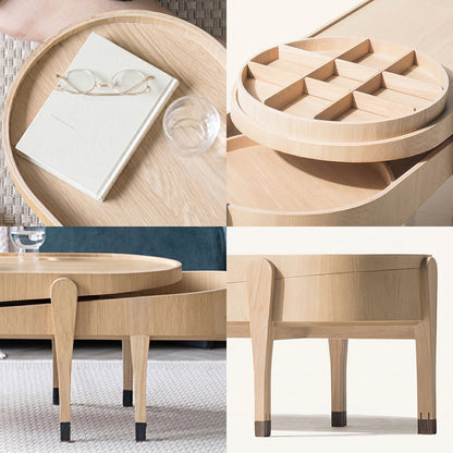 Timblin Nesting Coffee Table Set, Ash