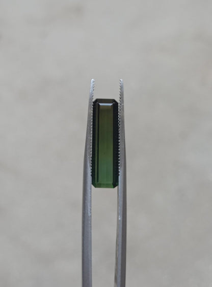 5.8ct Natural Bi-Color Green Tourmaline Gemstone - October Birthstone