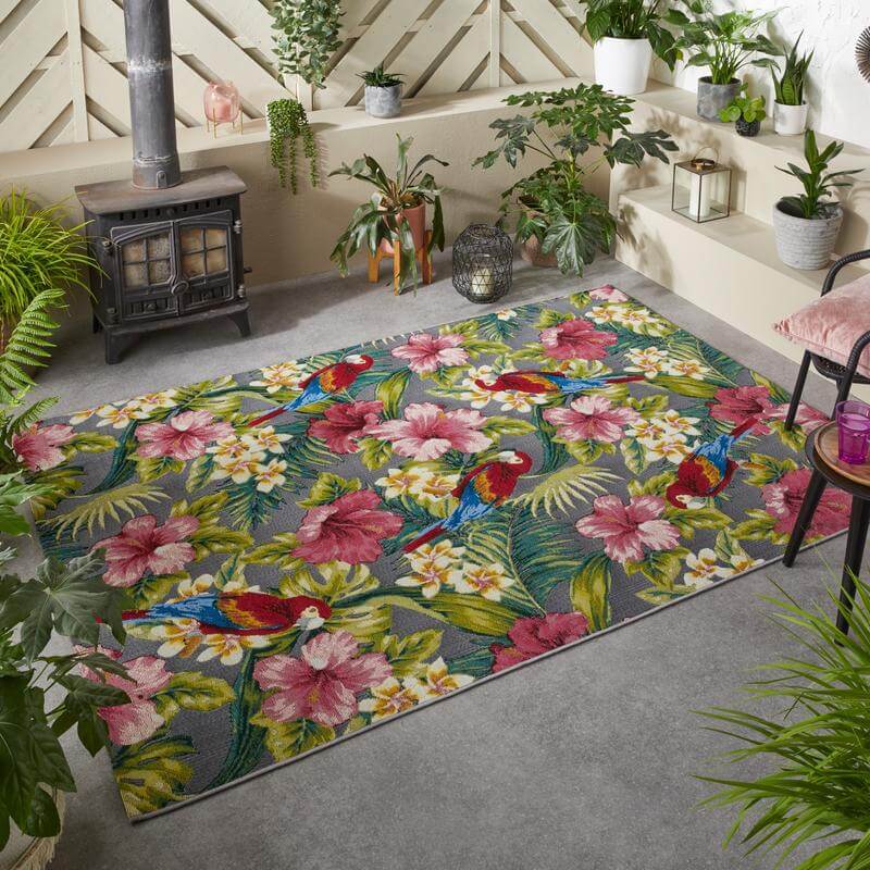 Tropicana Floral – Multicolour Indoor/Outdoor Rug