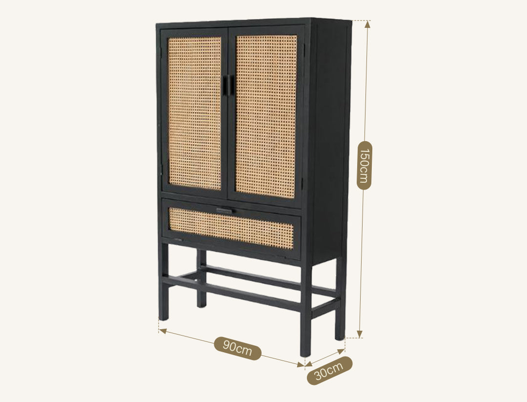 Uno G9 Rattan Sideboard, Bookcase, Wardrobe