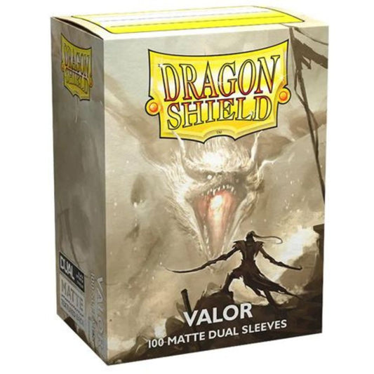 Dragon Shield - Matte Dual Standard Size Sleeves 100pk - Valor Cream