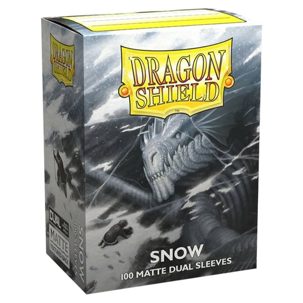 Dragon Shield - Matte Dual Standard Size Sleeves 100pk - Snow