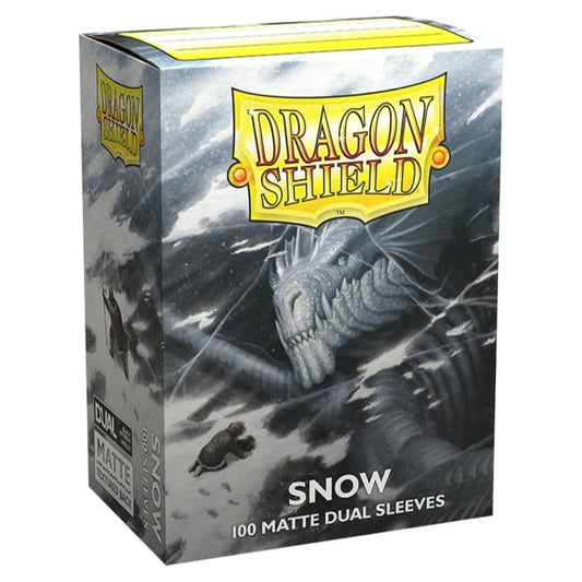 Dragon Shield - Matte Dual Standard Size Sleeves 100pk - Snow