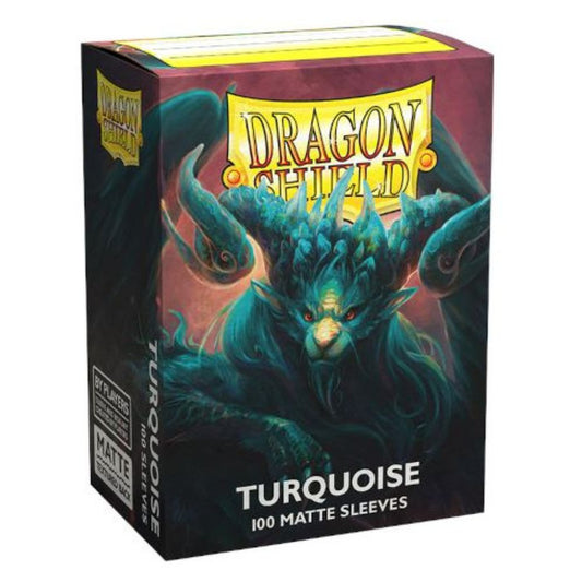 Dragon Shield - Matte Standard Size Sleeves 100pk - Players Choice Turquoise Atebeck