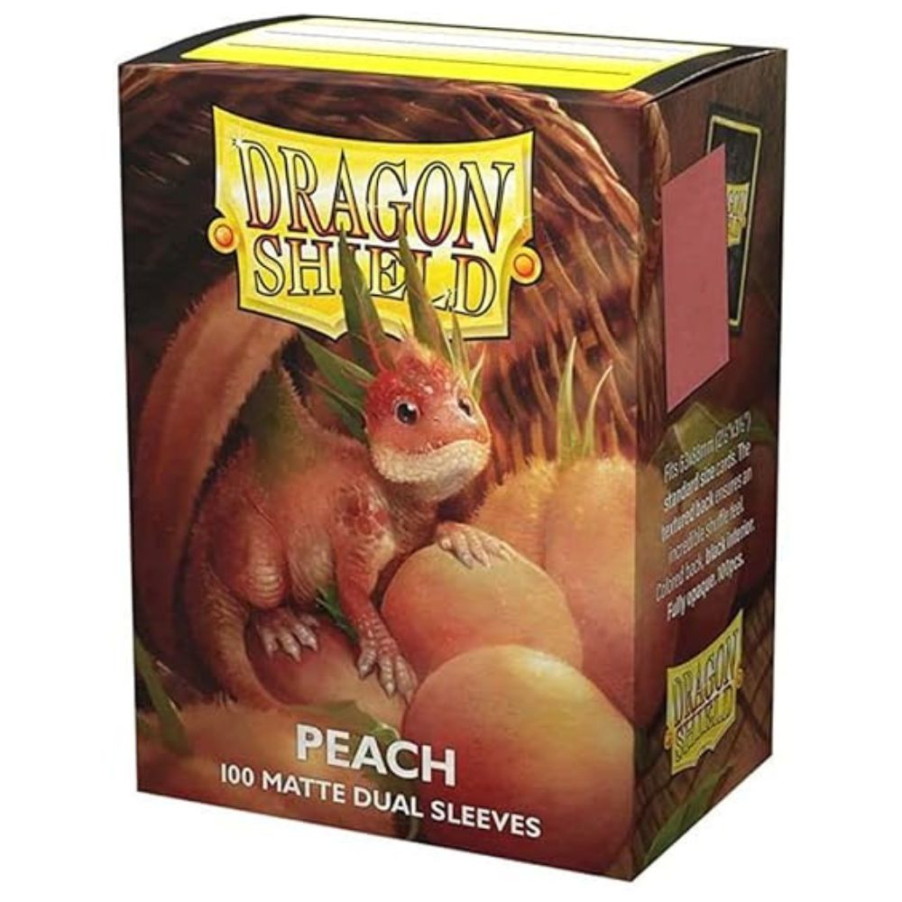 Dragon Shield - Matte Dual Standard Size Sleeves 100pk - Peach