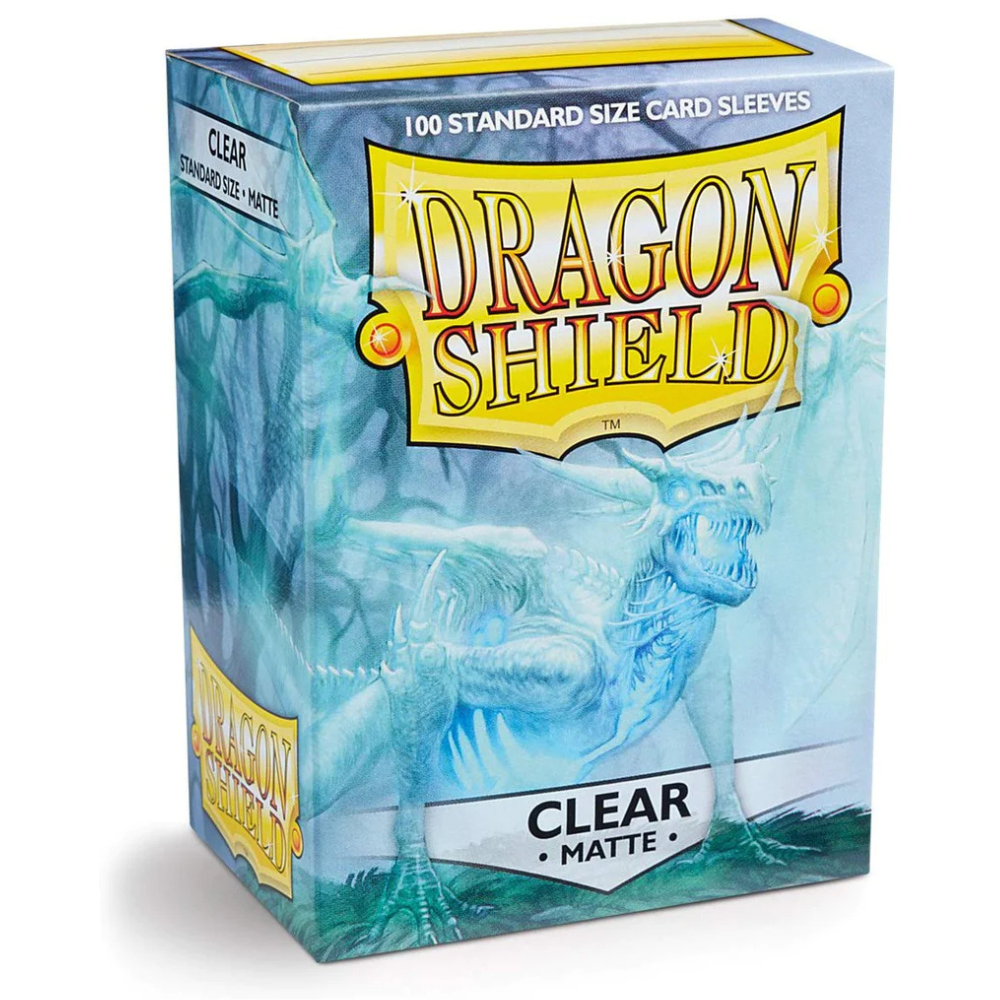 Dragon Shield - Matte Standard Size Sleeves 100pk - Clear