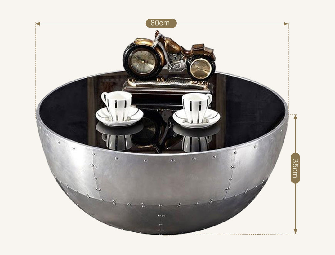 V2 Aviator Round Coffee Table