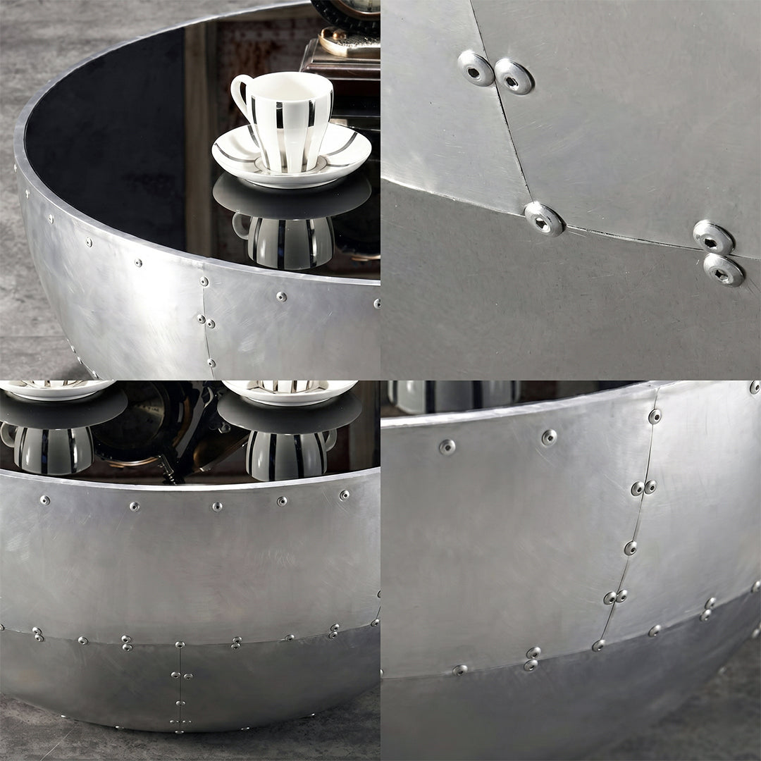 V2 Aviator Round Coffee Table