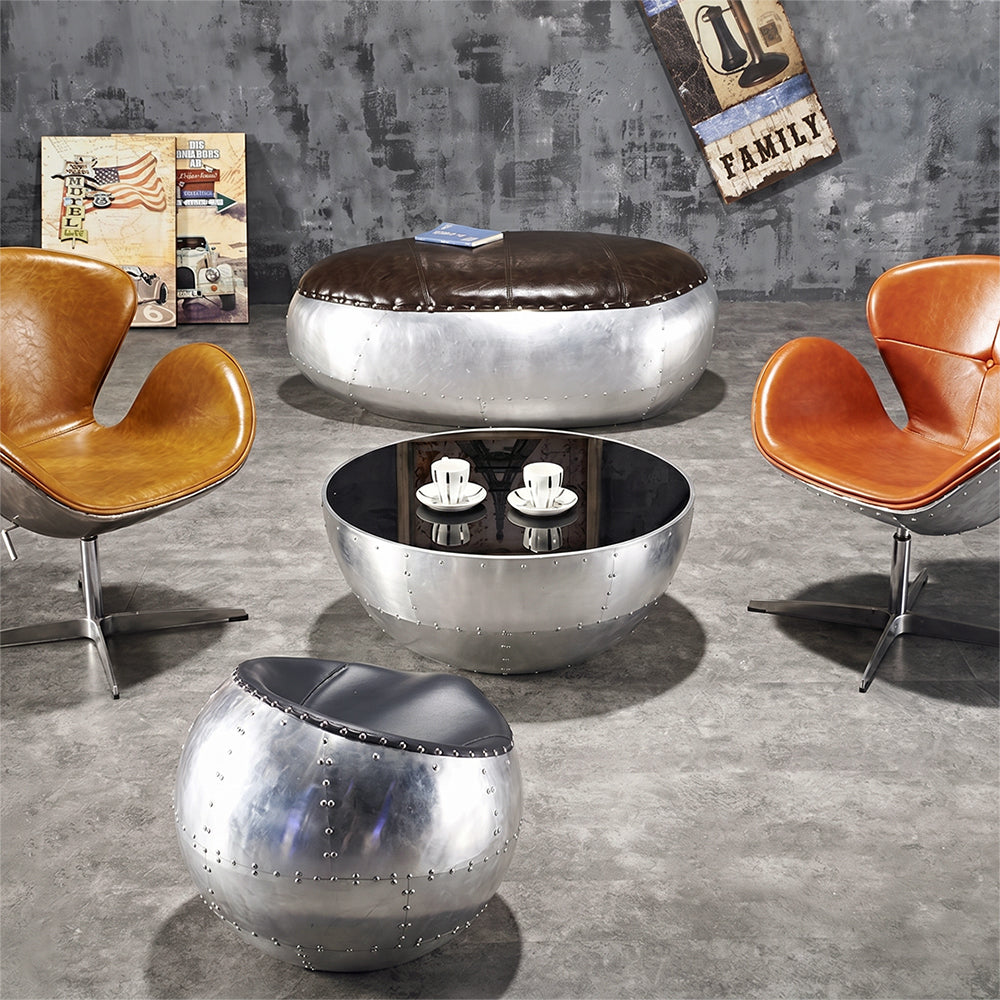 V2 Aviator Round Coffee Table