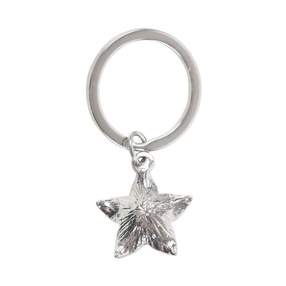 Gothic Gifts Deadly Nightshade Keyring with Black Obsidian
