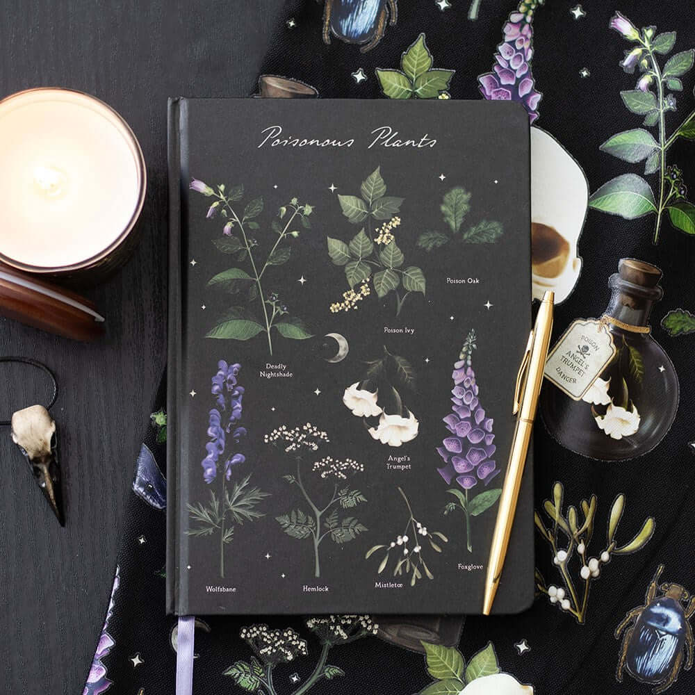 Gothic Gifts Poisonous Plants A5 Notebook
