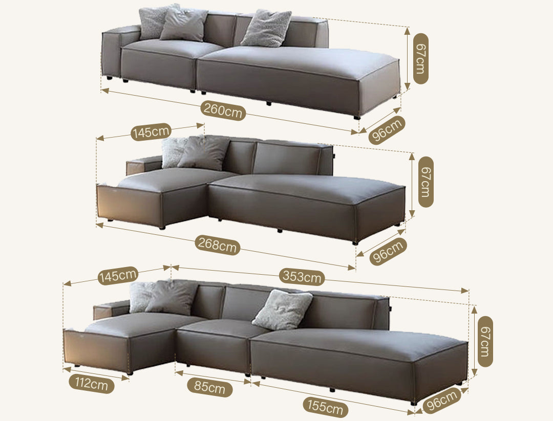 Valdemar Three Seater, Four Seater, Corner Sofa, Leathaire