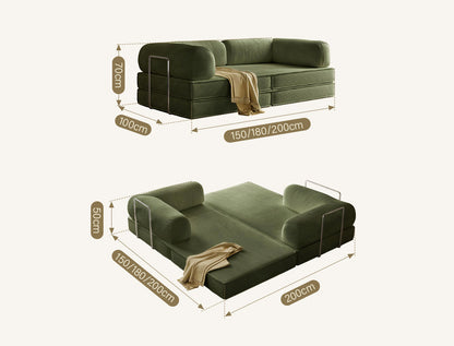Van Buren Foldable Lazy Sofa Bed, Corduroy