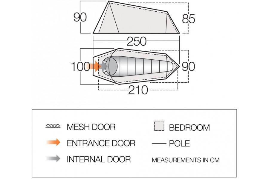 Vango Soul 100 1-Man Tent