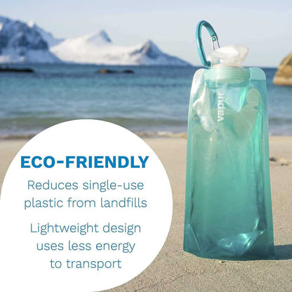 Vapur Wide Mouth 1.0L Folding Water Bottle (Various Colours)