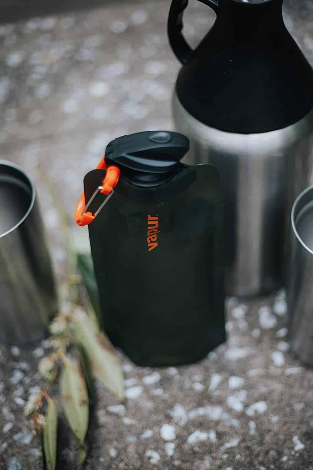 Vapur Wide Mouth 700ml Folding Water Bottle (Various Colours)
