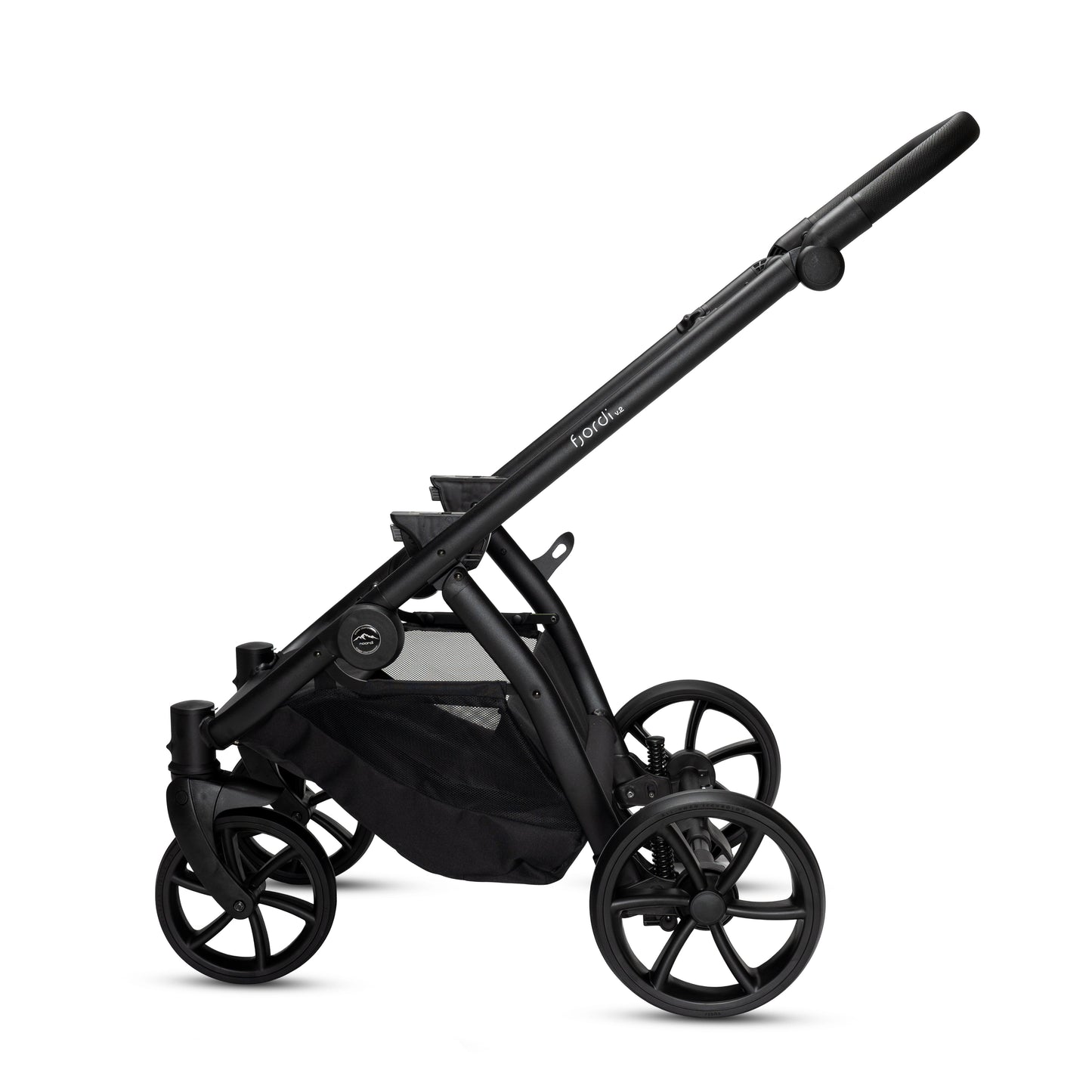 Noordi Fjordi V2 Leather 2in1 Pushchair with ThermoCot™ Carrycot, Stone Grey