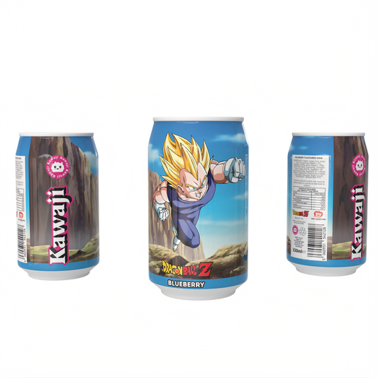 Dragon Ball Z Vegeta's Blue Fury -  Blueberry Flavour Soda Can 330ml