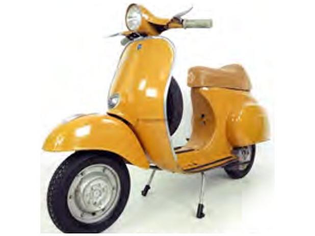 Vespa 50 R 1969 Positano Yellow 1:18 Scale Norev Diecast Model