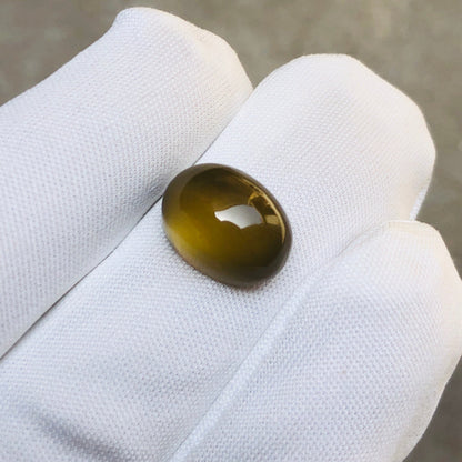 Natural Vesuvianite Solar Gemstone - Idocrase Gem -  Vesuvianite Cabochon - 13x10x7mm